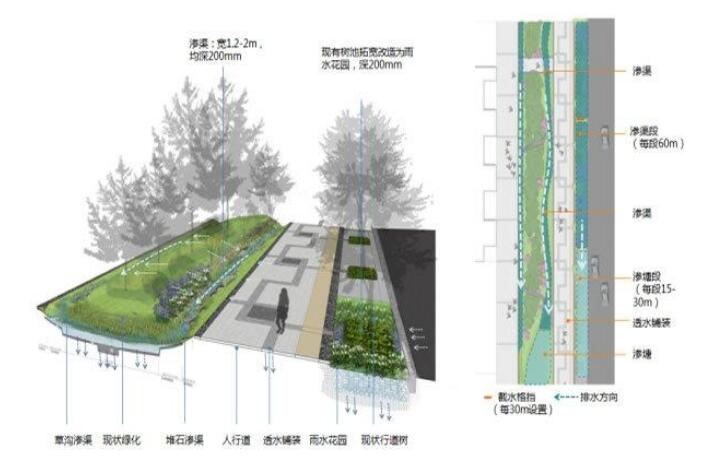 十堰恐龍化工介紹海綿城市道路施工結(jié)構(gòu)圖！請看下文